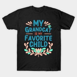 Mother's Day My Grandcat is My Favorite Child T-Shirt